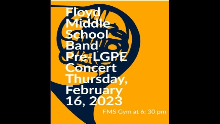 Floyd Middle School Pre-LGPE Concert 